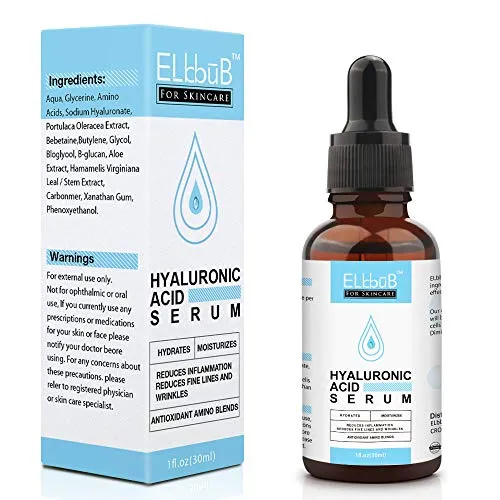 Hyaluron Serum - Anti-Aging Gesichtspflege mit Hyaluronsäure und Aloe - Augenringe entfernen, Anti Aging, Anti Falten, Moisturizer