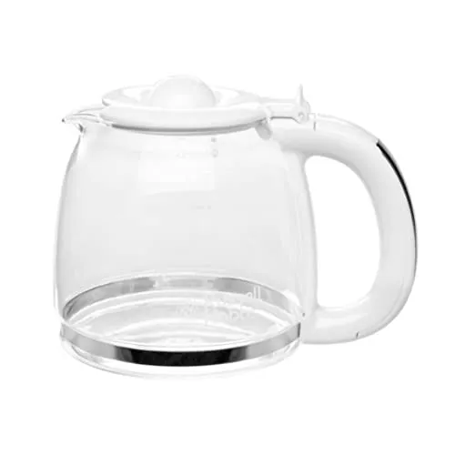 Russell Hobbs Ersatzglaskanne [für Kaffeemaschine Inspire Weiss 24390-56 & Grau 24393-56, jedoch dann mit weißem Kunststoff] Kaffeekanne Glas für Filterkaffeemaschine 700241