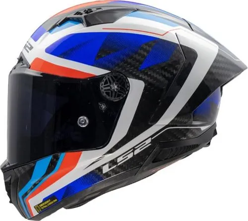 LS2 Motorradhelm FF805 Thunder GP Raute Carbon Helm - Integralhelm in XXL (63/64) mit Notfallsystem-Polsterung (EQRS) für maximale Sicherheit und Komfort. Ideal für Motorradfahrer, die Wert auf hochwertige Materialien und innovative Ausstattung legen.