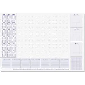 Sigel Schreibunterlage Lilac, H6355, weiß / lila, Papier, 30 Blatt, mit Kalender, 60 x 41cm