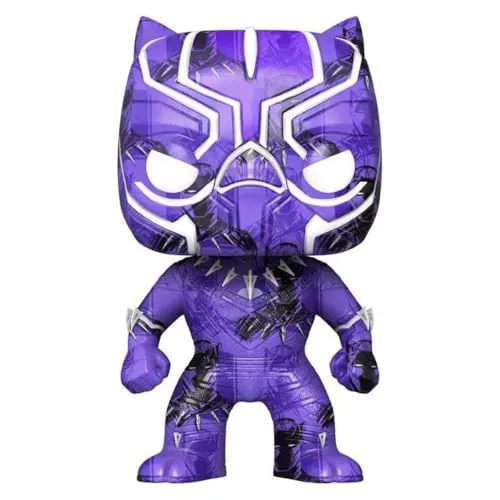 Funko Pop! Marvel Black Panther 72 Art Series Special Edition - Offiziell lizenzierte Spielfigur, Höhe ca. 10 cm, mit einzigartigem Design und künstlerischem Muster, ideal für Sammler und Marvel-Fans.