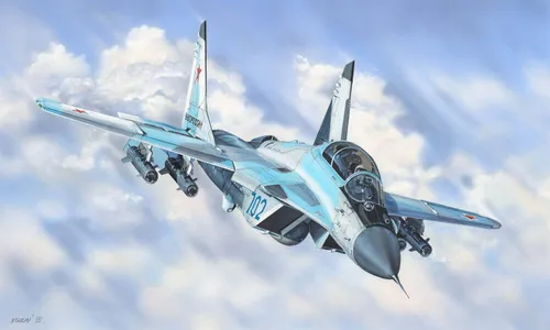 Hobby Boss 81787 1/48 MiG 35 - Detailreicher Modellbausatz - Plastikmodellbausatz des MiG 35 mit 290 Teilen und Photoätzteilen, ideal für Modellbau-Enthusiasten, Länge 352,9 mm, Breite 246 mm.