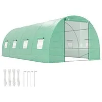 Outsunny Foliengewächshaus mit Fenster 595 x 300 x 200 cm von Outsunny