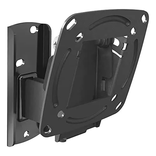 Barkan TV / Monitor Wandhalterung, 13 - 29 Zoll Schwenkbar Neigbar flach & curved Fernseher TV Halterung, hält bis 15Kg, für LED OLED LCD, Max. VESA 100x100