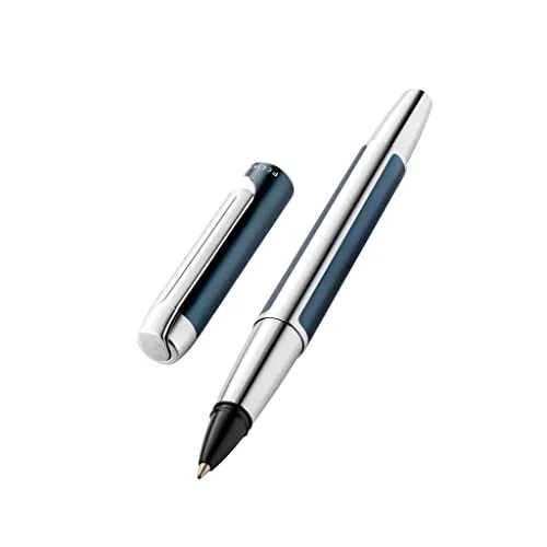 Pelikan Tintenroller Pura R40, Petrol - Eleganter Roller im Geschenk-Etui - Schreibutensilien mit hochwertigem Aluminium-Gehäuse und weichem Schreibgefühl; ideal für Linkshänder und perfekt als Geschenk.