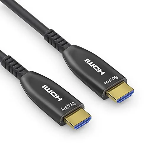conecto HDMI Kabel 2.1 8K, 50m, Ultra High Speed mit Ethernet - Erleben Sie 8K-Qualität mit dem conecto HDMI 2.1 Kabel. Ideal für TV, Monitor und Beamer. Die AOC-Technologie sorgt für verlustfreie Übertragung über 50 Meter. Hochwertige Verarbeitung und vergoldete Stecker garantieren optimalen Halt.