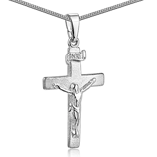 MATERIA Kreuz Anhänger aus 925 Sterling Silber von Materia by Matthias Wagner