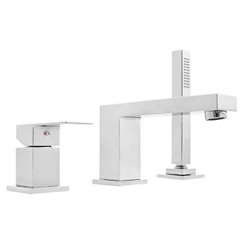 Welfenstein 3-Loch Wannenrandarmatur WRA-75A Armatur für Badewanne Wannenrand