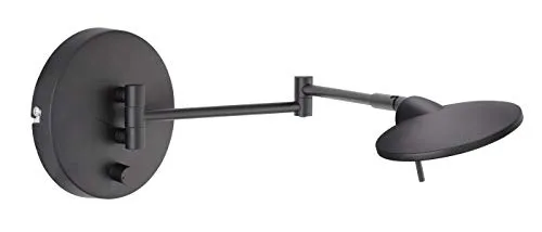 TRIO LED-Wandleuchte Kazan 274770132 – Moderne Wandbeleuchtung - Lampen, 8 W, 800 lm und 3000 K für warmes Licht, inklusive Drehdimmer für individuelle Lichtsteuerung.