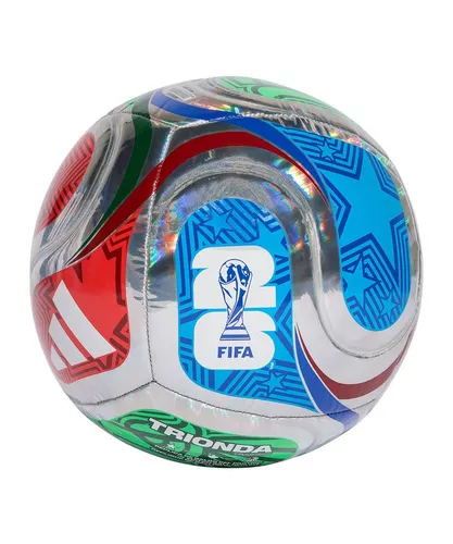 adidas World Cup 26 Trionda Trainingsball - Vielseitiger adidas Trainingsball in Mehrfarben, ideal für Unisex-Erwachsene. Mit strapazierfähiger Folienoberfläche für optimale Spielbedingungen.