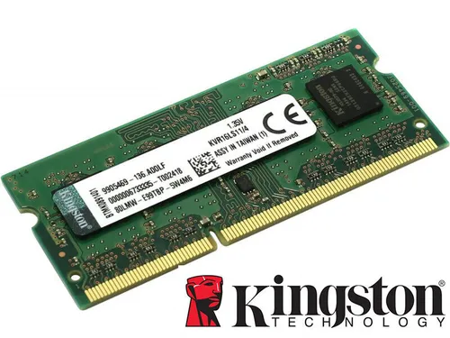 Kingston SO-DIMM 4 GB 1600 MHz DDR3L CL11 - DDR3 Arbeitsspeicher - 4GB Schnellspeichermodul mit 1600 MHz, ideal für Laptops, bietet verbesserte Leistung und Energieeffizienz durch Dual Voltage.
