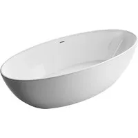 Bernstein Freistehende Badewanne TERRA 186x88 cm – Weiß Matt - Genießen Sie entspannende Stunden in der freistehenden Badewanne TERRA aus hochwertigem Acryl. Die doppelwandige Bauweise sorgt für optimale Wärmespeicherung und Komfort. Inklusive vormontierter Ab- und Überlaufgarnitur.