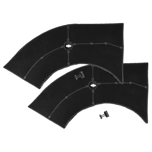 vhbw 2x Aktivkohlefilter kompatibel mit AEG DU4161-D, DU4161-M, DU3150-ML, DU3160-ML, DU4161-W Dunstabzugshaube - 28 x 13,3/9,5 x 2,6 cm