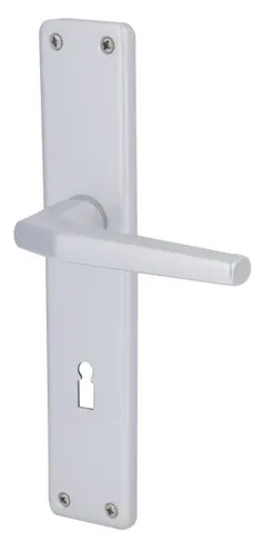 Alpertec BB-Langschildgarnitur Tanja Aluminium F1 silber eckig