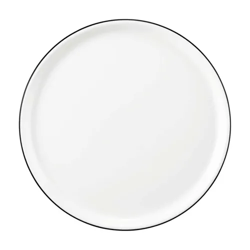 Seltmann Weiden Modern Life Black Line Pizzateller 29,5 cm - Runder Pizzateller aus hochwertigem Porzellan, elegant in Schwarz und Weiß, perfekt für stilvolle Dinnerabende.