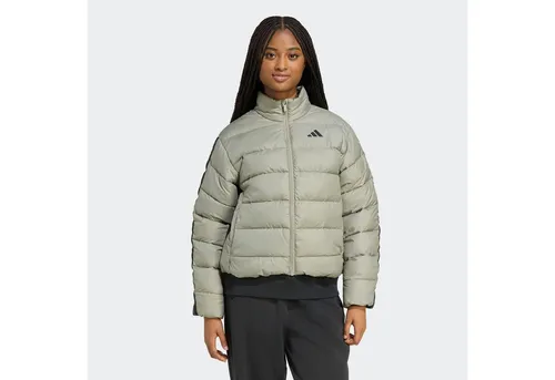 ADIDAS SPORTSWEAR W ESS 3S SD JKT Damen Steppjacke, XL, grün - Funktionsjacke mit CLIMAWARM-Technologie, die Wärme speichert und Feuchtigkeit ableitet. Ideal für kühle Tage beim Sport oder Spaziergang.