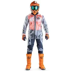 Acerbis Pro Transparent 3.0 Regenjacke für Männer, Größe 3XL - Funktionsjacke mit zentralem Reißverschluss und atmungsaktiven Seiteneinsätzen in Kontrastfarbe - ideal für wechselhaftes Wetter.