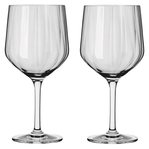 RITZENHOFF Gin-Glas Set 700 ml - Eleganz trifft auf Funktionalität, 2 Stück - Mixgetränksets - Hochwertiges Kristallglas-Set mit Reliefstruktur, spülmaschinengeeignet und ideal für stilvolle Mixgetränke. Made in Germany, perfektes Geschenk für Gin-Liebhaber.