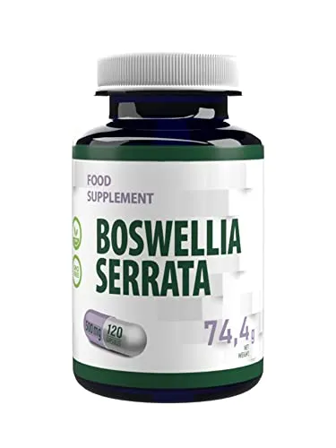 Weihrauch (Boswellia Serrata) 10:1 Extrakt (5000mg Äquivalent) 120 Vegane Kapseln, Laborgeprüft, Gelenkpflege, natürliche Entzündungshemmung