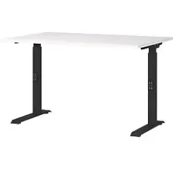 GERMANIA GW-Mailand Höhenverstellbarer Schreibtisch - Kinderschreibtisch mit C-Fuß, höhenverstellbar von 680 bis 910 mm, ideal für ergonomisches Arbeiten und Wachstum mit Ihrem Kind. Robuste Metall- und Spanplattenkonstruktion.