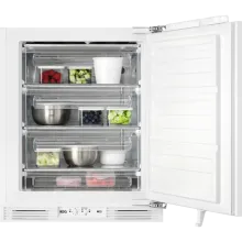 AEG OAB6I82EF Unterbau-Gefrierschrank - Tiefkühler mit OptiSpace für optimale Kühlung und Frostmatic für schnelles Gefrieren, damit Nährstoffe erhalten bleiben. Ideal für kleine Küchen mit 82 cm Nischenhöhe.