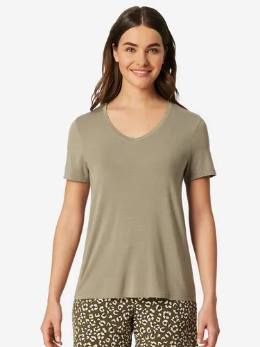 Schiesser Damen Schlafshirt Kurzarm Modal - Mix + Relax - Bequemes Schlafshirt aus hochwertigem Modal für optimalen Tragekomfort. Ideal für entspannte Nächte und erholsame Schlafstunden.