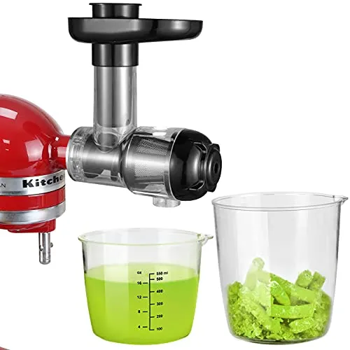 Produktbild Gdrtwwh Entsafter Aufsatz für KitchenAid Ständermixer,Slow Juicer Zitrussaftpresse Zubehör, Kau-Entsafter-Aufsatz Gemüse und Obst