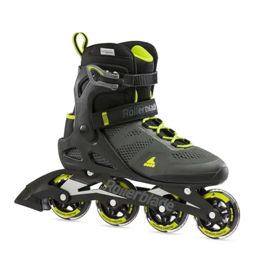 Herren Inlineskates MACROBLADE 80 - Rollerblade - Inliner für Anfänger mit atmungsaktivem Mesh-Innenschuh und sicherem Halt dank hohem Schaft. Ideal für komfortable Fahrten und erste Skaterfahrungen.