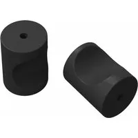 vidaXL Schrankknöpfe 2 Stk Schwarz M4 x 12 mm Eisen 864743