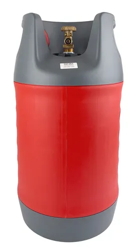 14kg CAMPKO Komposit Gasflasche - leicht und sicher für Propan - Gasflasche 24,4l mit Füllstop, nur 5,7 kg leicht, ideal für Camping und Wohnmobile, langlebig und sicher mit 10 Jahren Nutzungsdauer.