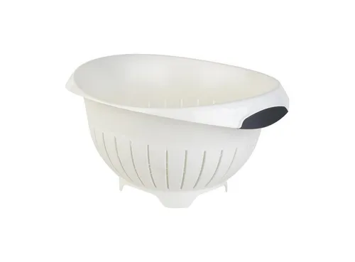 Engelland Nudelsieb Abtropfsieb, Seiher, Kunststoff, (Vorteils-Set, 1-St., Ø 24,5 cm), spülmaschinengeeignet, BPA-frei, lebensmittelecht weiß