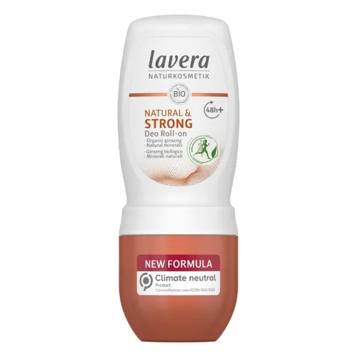 Lavera Natural & Strong 48+ h Deodorant Roll-On with Organic Ginseng and Natural Minerals 50ml