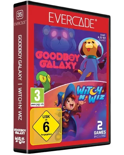 Blaze Evercade Goodboy Galaxy / Witch n Wiz - Cartridge #35 - Evercade - Neu