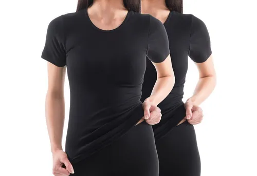 HERMKO Unterziehshirt 618002 (Pack, 2er) kurzarm Shirt, Sportunterwäsche schnelltrocknend, hergestelt in EU
