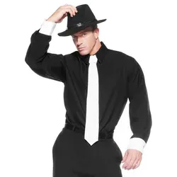 Underwraps Gangster Kostüm Shirt und Krawatte XL – Stilvolles Accessoire für 20er Jahre