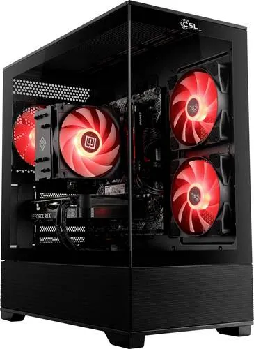 CSL Computer Gaming PC Gaming PC M11960H Intel Core Ultra 7 265KF 5.5GHz 32GB RAM 2000GB SSD Nvidia GeForce RTX 5070 12GB GDDR7