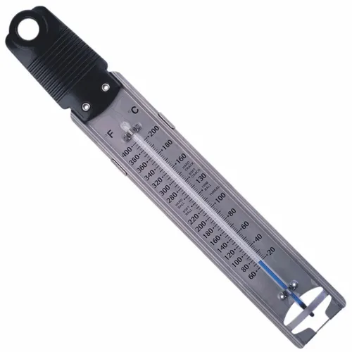 STÄDTER Zucker-Thermometer 31,5 cm - Präzision für perfekte Zuckerarbeiten - Backsets - Hochwertiges, rostfreies Edelstahl-Zucker-Thermometer, quecksilberfrei und ideal für die Zubereitung von Konfekt und Pralinen. Temperaturbereich von +20°C bis +200°C.