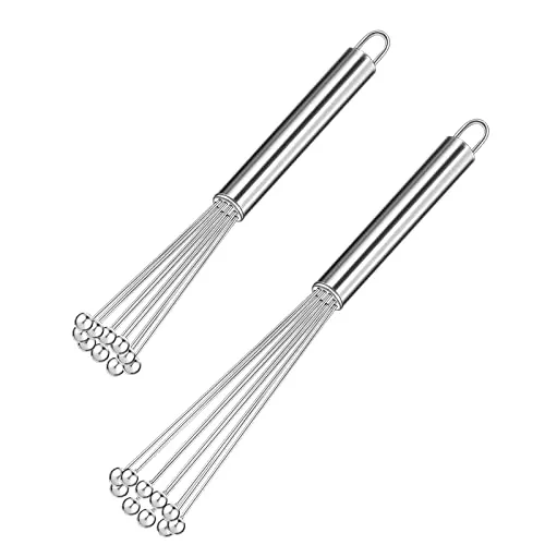 Stück Edelstahl Kugeln Küche Schneebesen Set Edelstahl Ball Schneebesen Set für Kochen, Mischen, Schlagen 2