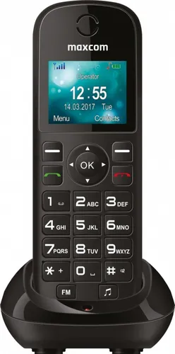 Maxcom MM 35D SE Telefon (MM35DSE) - Festnetztelefon mit großen Tasten und einfach zu bedienendem Design, ideal für Senioren und Benutzer, die Wert auf Benutzerfreundlichkeit legen.