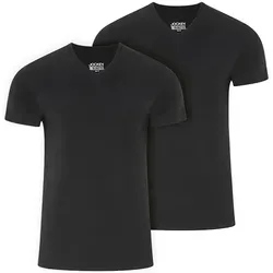 Jockey® American V-Neck Shirt 2-Pack - Bequem und stilvoll in Schwarz, 2XL - T-Shirts für Herren, lockere Passform aus 100% Baumwolle für optimalen Tragekomfort.