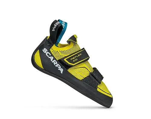 Scarpa Reflex Kid yellow black (29) - Kinderkletterschuhe, atmungsaktiv und elastisch für hohen Tragekomfort