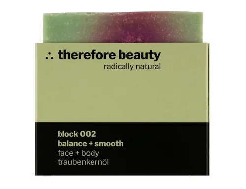 therefore beauty block 002 balance + smooth Seife 100 g