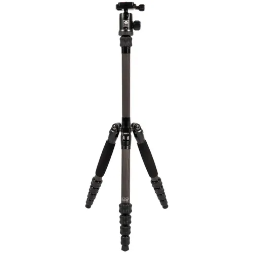 SIRUI Carbon Stativ Kamera Traveler 5C - 1380mm leichtes Kohlefaser Reisestativ, belastbar bis 4kg und ideal für flexible Aufnahmen