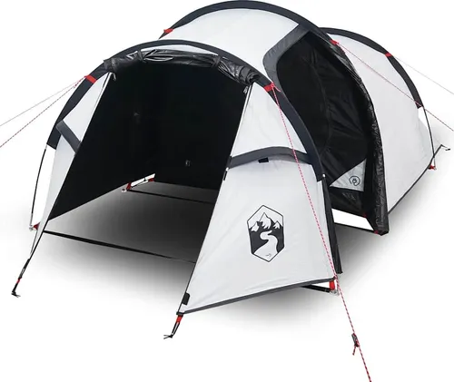 vidaXL Tunnelzelt für 3 Personen - Wasserdichtes Campingzelt mit Abnehmbarem Überzelt - Campingzelt für 3 Personen, wasserdicht und winddicht mit 99 % Verdunkelung. Ideal für erholsame Nächte im Freien und Schutz vor schlechtem Wetter.
