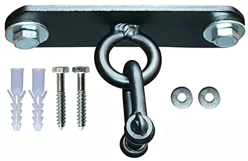 AQF Deckenhaken Schwerlast Eisen Boxsack Halterung- Premium Qualität Deckenhalterung Hã¤Ngesessel 5” Boxsack Aufhã¤Ngung Drehhaken für Kampfsport, MMA, Boxtraining, Fitness