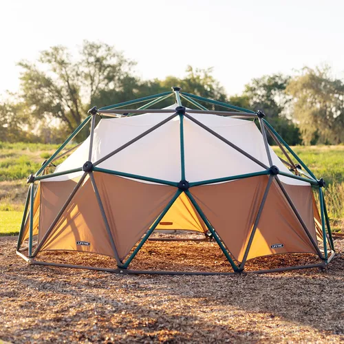 Lifetime Geodome Klettergerüst mit Spielzelt | Ø 305x152 cm - Klettergerüst für Kinder von 3-10 Jahren, inkl. Spielzelt für zusätzlichen Spaß. Robuste Bauweise mit abgerundeten Ecken für maximale Sicherheit und fördert die körperliche Entwicklung und soziale Kompetenzen.