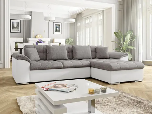 Mirjan24 Ecksofa Diana - Elegante Eckcouch mit Schlaffunktion - Sofas & Couches: Praktisches Ecksofa mit Bettkasten und einer großzügigen Schlaffläche von 227x129 cm, ideal für Gästeübernachtungen.