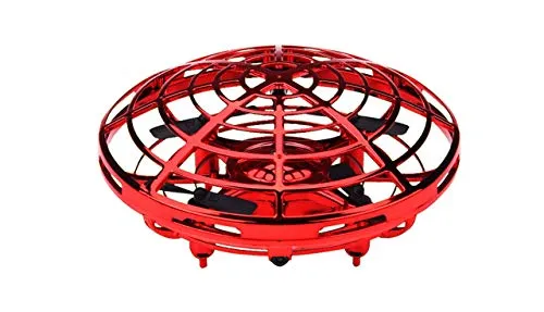 Amewi Mini UFO mit Gestensteuerung rot - Kompaktes und wendiges Mini UFO mit innovativer Gestensteuerung für ein einzigartiges Flugerlebnis. Ideal für Spiel und Spaß im Freien.