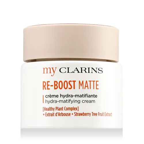 CLARINS myCLARINS Re-Boost Matte Hydra-Matifying Cream 50 ml - Sonstige Gesichtspflegeartikel, reduziert Glanz bei öliger bis Mischhaut mit Bio-Kokoswasser und Alpenrose für strahlende Haut.