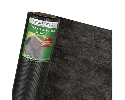 HaGa Unkrautvlies GARTENVLIES 50g/m² 3,2m x 10m Unkrautvlies, Wasserdurchlässiges Pflanzenvlies - Unkrautschutz im Garten